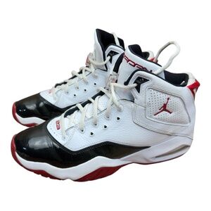 Jordan Nike air B'Loyal M 10 Basketball White Red Black Leather Athletic Sneaker